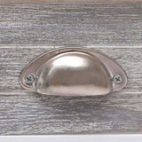 Side Table Grey 40x40x40 cm Paulownia Wood 284066