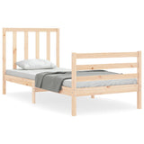 Bed Frame without Mattress 90x200 cm Solid Wood Pine 3193776