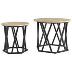 ZNTS Nesting Side Tables 2 pcs Sonoma Oak Engineered Wood 868244