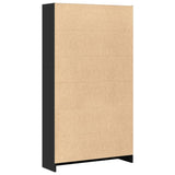 Bookcase Black 80x24x143 cm Engineered Wood 857845