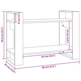 Book Cabinet/Room Divider Honey Brown 80x35x56.5 cm Solid Wood 813897