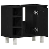 Bathroom Cabinet Black Oak 60 x 32 x 54 cm Engineered Wood 862514