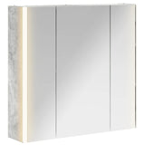 Bathroom Mirror Cabinet Concrete Grey 63.5 x 15.5 x 60.5 cm 889250