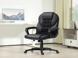 Faux Leather Office Chair - Black T3398P342398