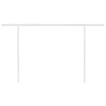 ZNTS Manual Retractable Awning with Posts 4x3 m Orange and Brown 3069940
