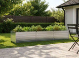 Raised Garden Bed Silver 240 x 80 x 55 cm galvanized 8006412
