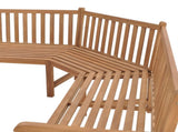 Corner Bench Natural Teak Teak wood Large Durable Corner Bench 316625
