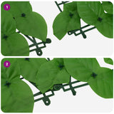 Balcony Screen with Green Leaves 300x150 cm 315503