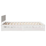 Bed Frame with Drawers without Mattress White 120x190 cm Small Double 3301973