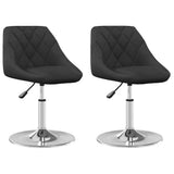 Swivel Dining Chairs 2 pcs Black Velvet 335280