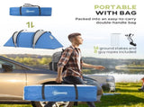 Camping Tent with 2 Bedrooms and Living Area, 3000mm Waterproof Family Tent, for Fishing Hiking T3398P349022