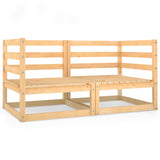 Garden 2-Seater Sofa Solid Pinewood 3075244