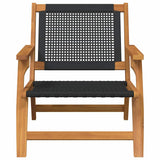 Garden Furniture 2 pcs Black 67 x 78 x 73 cm Solid Acacia Wood 367827