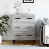 Sideboard Grey Sonoma 69.5x34x90 cm Engineered Wood 827882