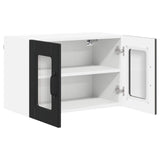 Wall Glass Cabinet PORTO Black 60 x 31 x 40 cm Engineered Wood 885317