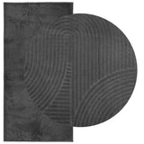 Rug IZA Short Pile Scandinavian Look Anthracite 100x200 cm 375427