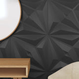 Wall Panels 24 pcs Black 50x50 cm XPS 6 m Star 356935