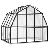 ZNTS Greenhouse with Base Frame Anthracite 6.43 m² Aluminium 3098018