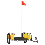 Bike Trailer Yellow Oxford Fabric and Iron 94169