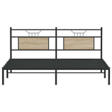 Bed Frame without Mattress Sonoma Oak 183x203 cm Engineered Wood 4106796