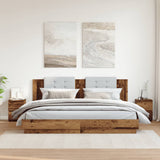 Bedside Cabinets 2 pcs Old Wood 30x30x40 cm Engineered Wood 855847