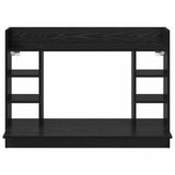 Wall-Mounted Desk Black oak Engineered wood 105 x 48 x 75 cm 869194