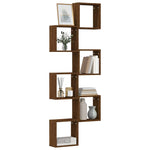 ZNTS Wall Cube Shelves 6 pcs Brown Oak 30x15x30 cm 815887