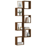 ZNTS Wall Cube Shelves 6 pcs Brown Oak 30x15x30 cm 815887