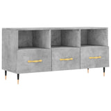 TV Cabinet Concrete Grey 102x36x50 cm Engineered Wood 829016