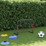 Soccer Goal with Net Red and Black 90x48x71 cm Steel 4007967