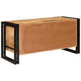 Shoe Cabinet with Door Brown 90 x 38 x 45 cm Solid Mango Wood 4016721