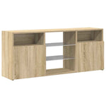 TV Cabinet with LED Lights Sonoma Oak 120x30x50 cm 804304