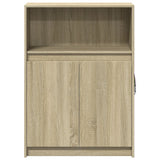 Sideboard with LED Sonoma Oak 72x34x100 cm Engineered Wood 852161