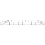 Dog Kennel Black 100 m Steel 3082197
