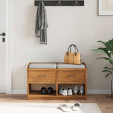 Hallway Bench SANDNES 87x40x50 cm Solid Wood Pine 4010460