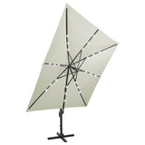 Cantilever Garden Parasol Sand Fabric with a PA coating, Aluminium 312344