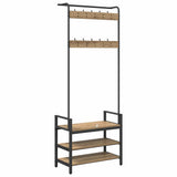 Coat Rack Artisan Oak 75 x 34 x 184 cm Engineered wood 879958