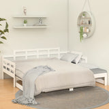 Pull-out Day Bed without Mattress White 2x cm 820353