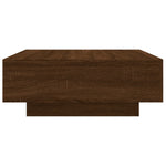 ZNTS Coffee Table Brown Oak 80x80x31 cm Engineered Wood 836587