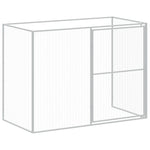 Dog House with Run Anthracite 214x1273x181 cm Galvanised Steel 3189124