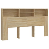 Headboard Cabinet Sonoma Oak 180x19x103.5 cm 811883