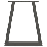 Coffee Table Legs V-Shape 2 pcs Anthracite 38x cm Steel 4012546