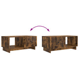 Coffee Table Smoked Oak 90 x 50 x 40 cm Engineered Wood 894040
