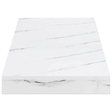 Wall Shelf 4 pcs White Marble 60 x 23 x 4 cm Engineered Wood 42019970