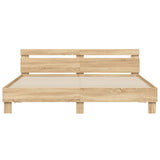 Bed Frame Sonoma oak Engineered wood, Plywood Super King Durable 3207401