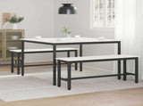 Dining Table White 110 x 110 x 75 cm Solid Pine Wood 892788