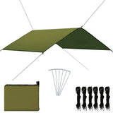 Outdoor Tarp 4x4 m Green 93061