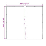 Clear Tarpaulin with Eyelets 4x8 m PVC 4018609