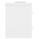 Sink Cabinet with Built-in Basin White Engineered Wood 3099050
