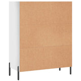 Shelf Cabinet High Gloss White 69.5x32.5x90 cm Engineered Wood 828374